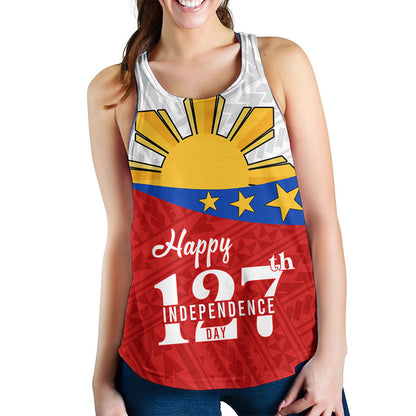 Philippines Filipinos Women Tank Happy Independence Day