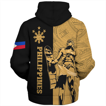 Philippines Filipinos Sherpa Hoodie Lapu Lapu Star Tribal