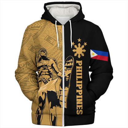 Philippines Filipinos Sherpa Hoodie Lapu Lapu Star Tribal