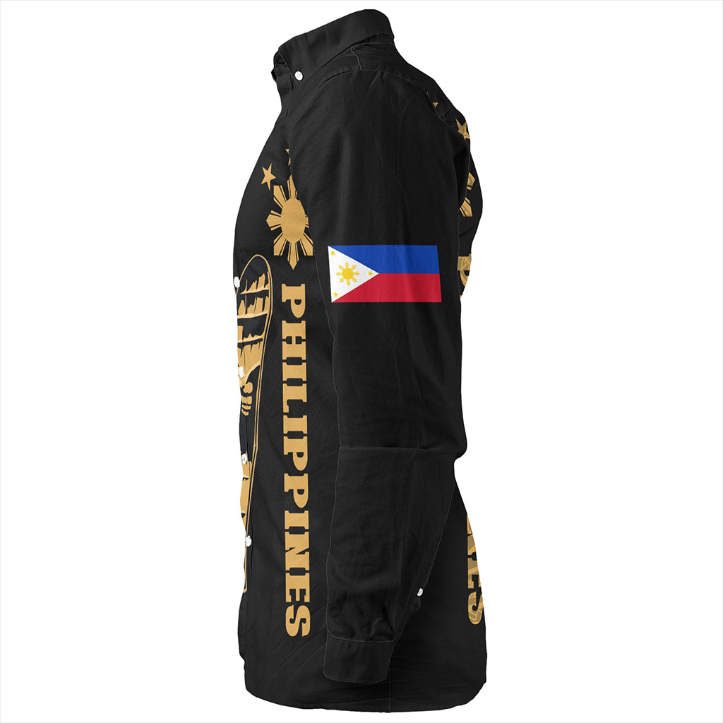 Philippines Filipinos Long Sleeve Shirt Lapu Lapu Star Tribal