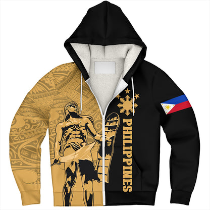 Philippines Filipinos Sherpa Hoodie Lapu Lapu Star Tribal