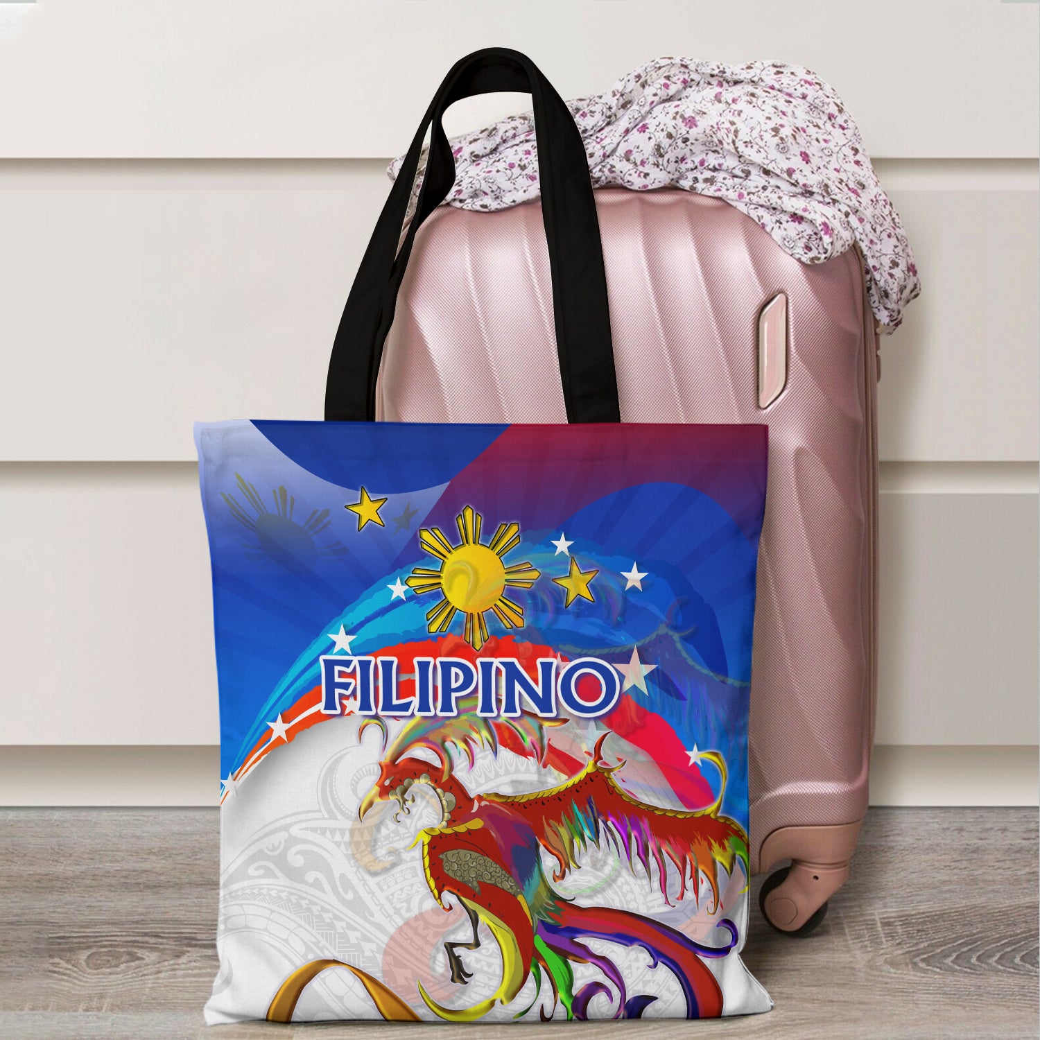Philippines Filipino Tote Bags Sarimanok Maranao With Filipino Flag ...