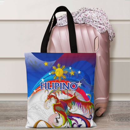 Philippines Filipino Tote Bags Sarimanok Maranao With Filipino Flag Design