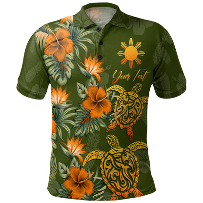 Philippines Filipinos Polo Shirt Custom Personalised Polynesian Tropical Summer