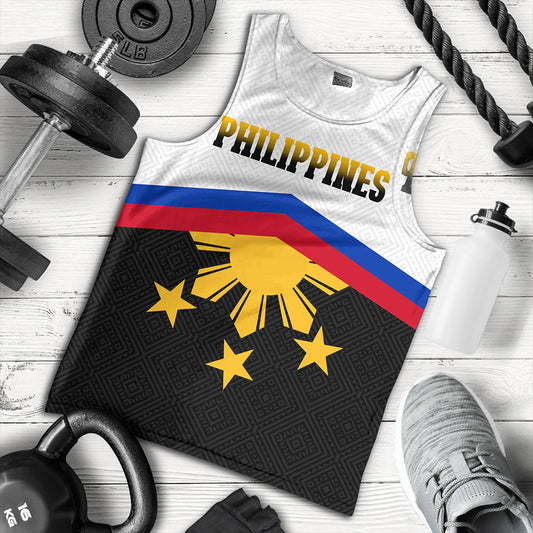 Philippines Filipinos Tank Top Sport Style Pattern Yakan Fabric