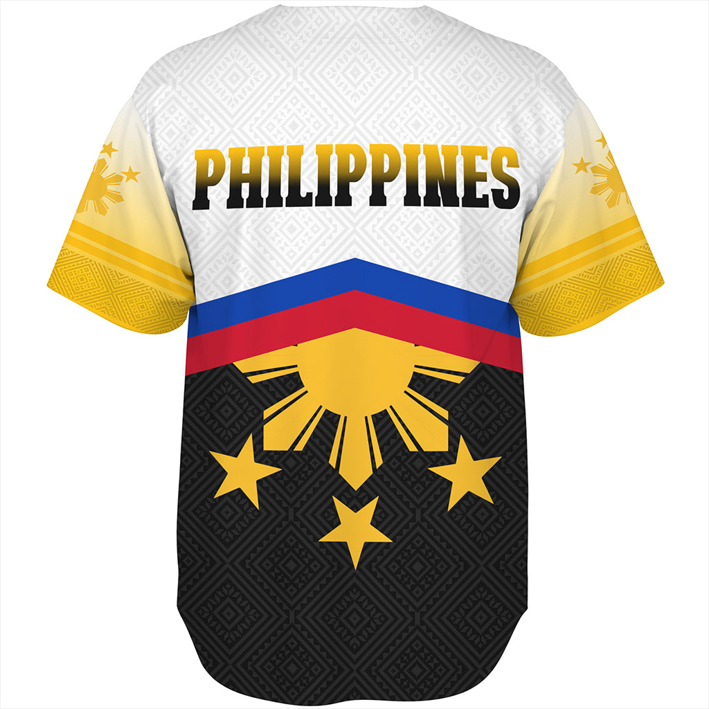 Philippines Filipinos Baseball Shirt Sport Style Pattern Yakan Fabric