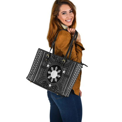 Philippines Filipino Sun Tribal Patterns Leather Totes