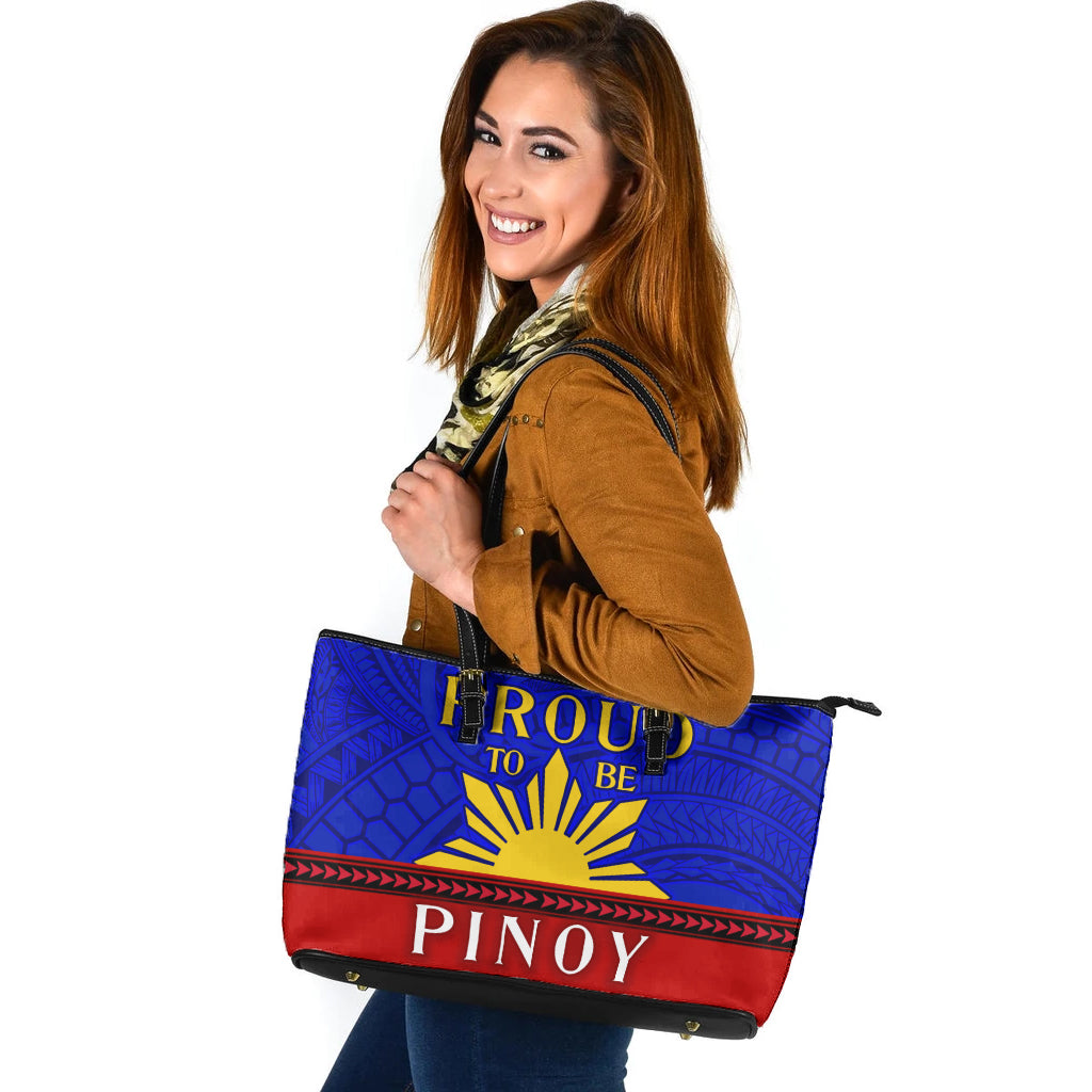 Philippines Filipino Sun And Stars Style Leather Totes