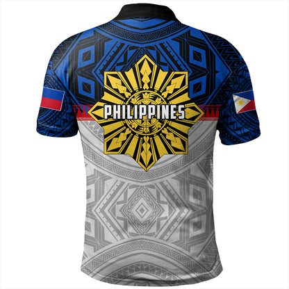 Philippines Polo Shirt Filipino Tribal Sun Flag