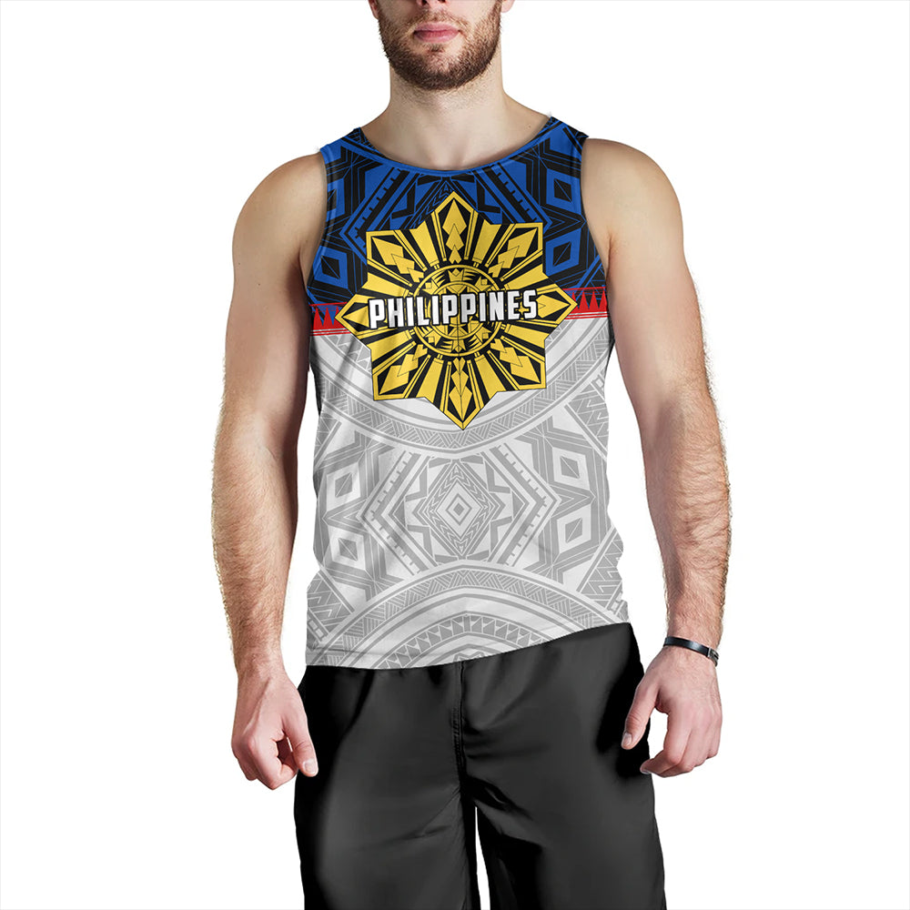 Philippines Tank Top Filipino Tribal Sun Flag