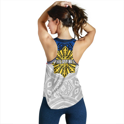 Philippines Women Tank Filipino Tribal Sun Flag