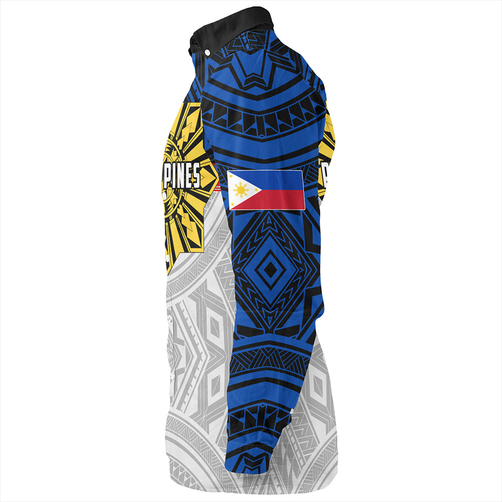 Philippines Long Sleeve Shirt Filipino Tribal Sun Flag