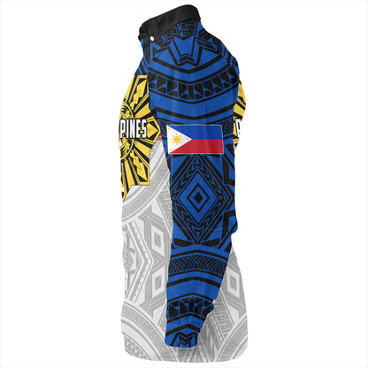 Philippines Long Sleeve Shirt Filipino Tribal Sun Flag