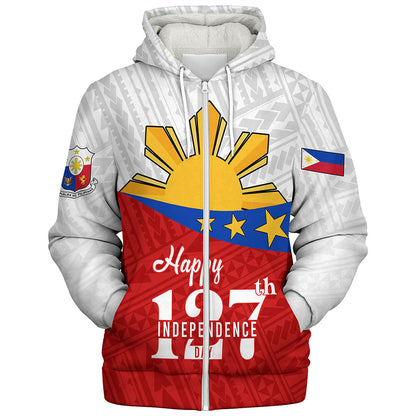 Philippines Filipinos Sherpa Hoodie Happy Independence Day