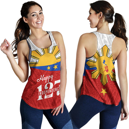 Philippines Filipinos Women Tank Happy Independence Day
