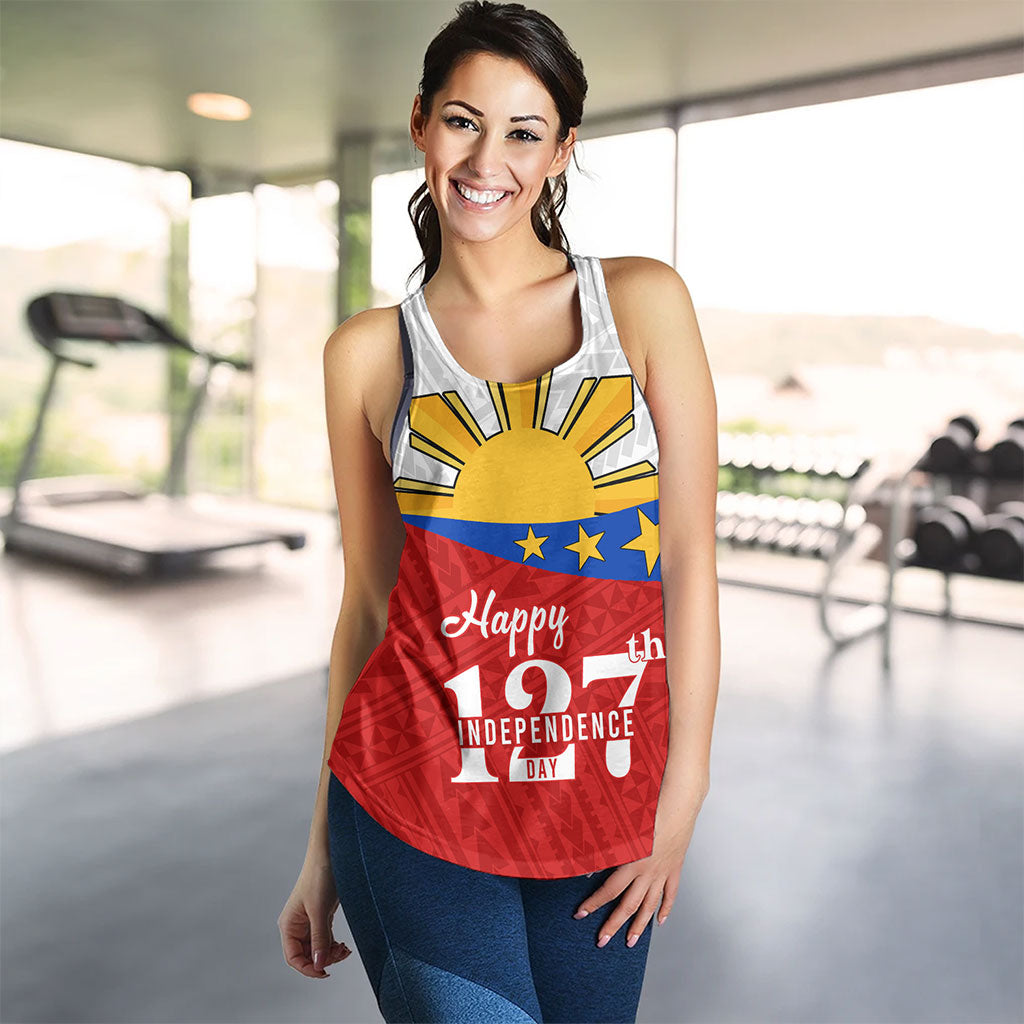 Philippines Filipinos Women Tank Happy Independence Day