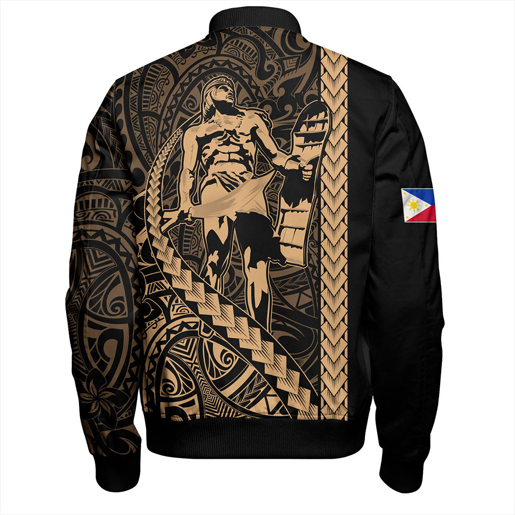 Philippines Filipinos Bomber Jacket Tribal Polynesia Lapu Lapu