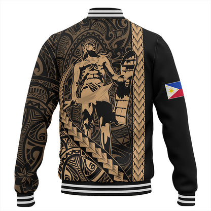 Philippines Filipinos Baseball Jacket Tribal Polynesia Lapu Lapu