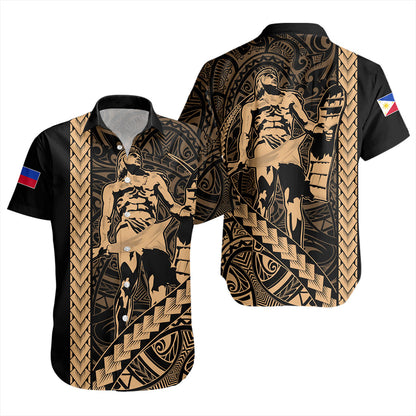 Philippines Filipinos Short Sleeve Shirt Tribal Polynesia Lapu Lapu