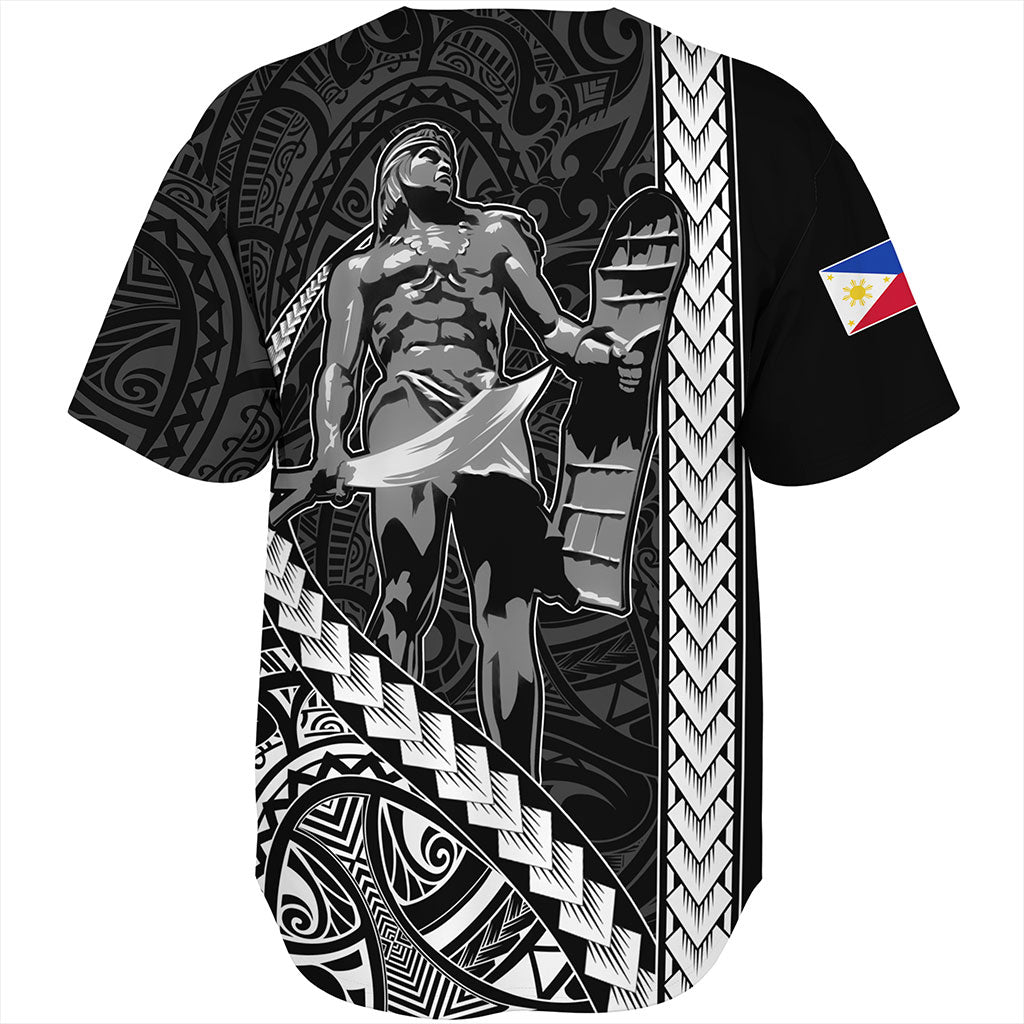 Philippines Filipinos Baseball Shirt Tribal Polynesia Lapu Lapu