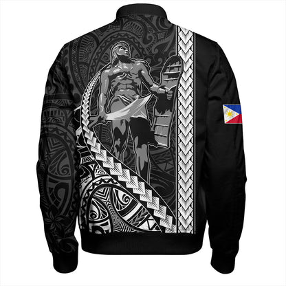 Philippines Filipinos Bomber Jacket Tribal Polynesia Lapu Lapu