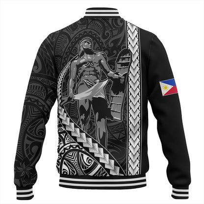Philippines Filipinos Baseball Jacket Tribal Polynesia Lapu Lapu