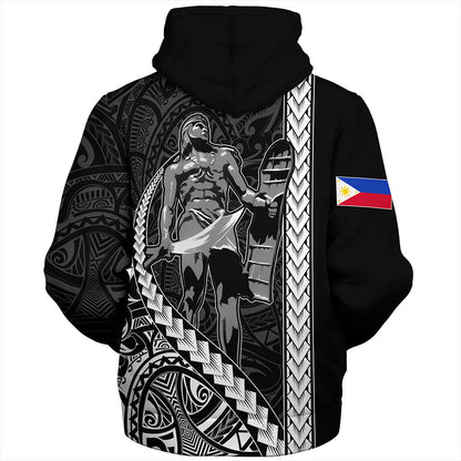 Philippines Filipinos Sherpa Hoodie Tribal Polynesia Lapu Lapu