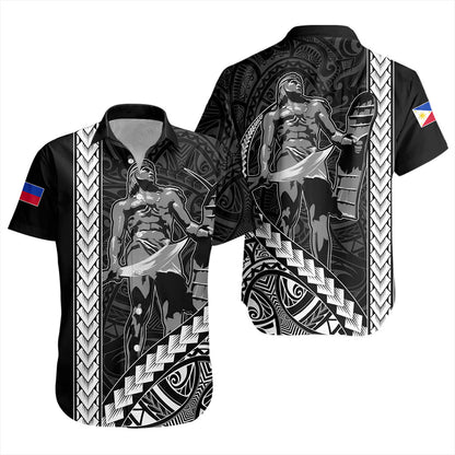 Philippines Filipinos Short Sleeve Shirt Tribal Polynesia Lapu Lapu