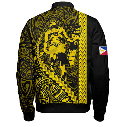 Philippines Filipinos Bomber Jacket Tribal Polynesia Lapu Lapu
