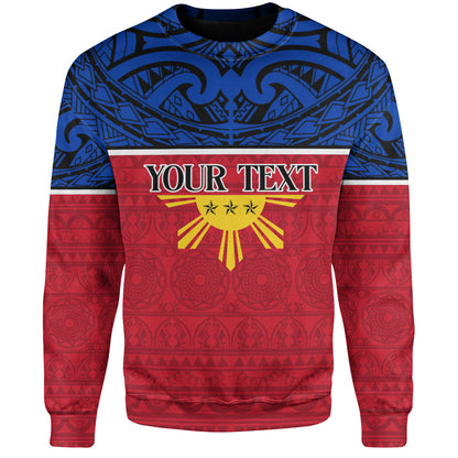 Philippines Filipinos Custom Personalised Sweatshirt Coat Of Arms Tribal Patterns Style