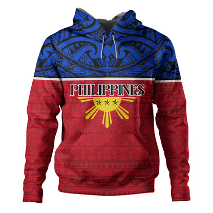 Philippines Filipinos Custom Personalised Hoodie Coat Of Arms Tribal Patterns Style
