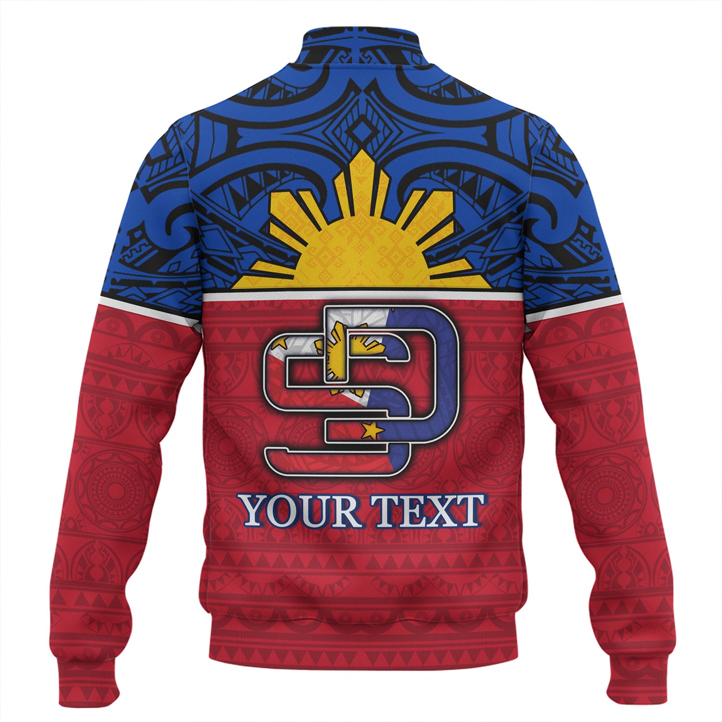 Philippines Filipinos Custom Personalised Baseball Jacket San Diego Tribal Patterns Style