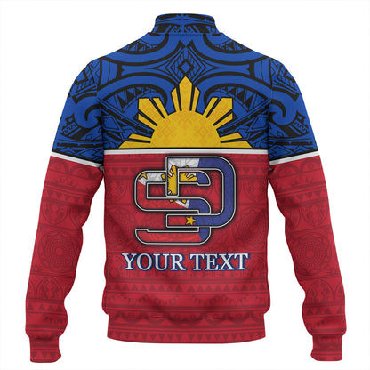 Philippines Filipinos Custom Personalised Baseball Jacket San Diego Tribal Patterns Style