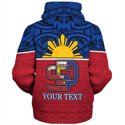 Philippines Filipinos Custom Personalised Sherpa Hoodie San Diego Tribal Patterns Style