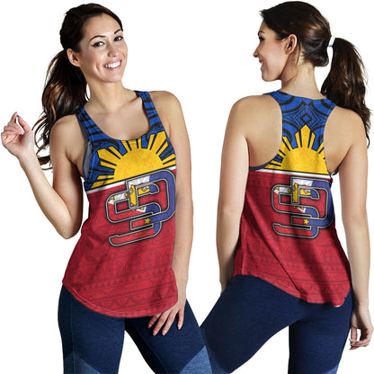 Philippines Filipinos Custom Personalised Women Tank San Diego Tribal Patterns Style