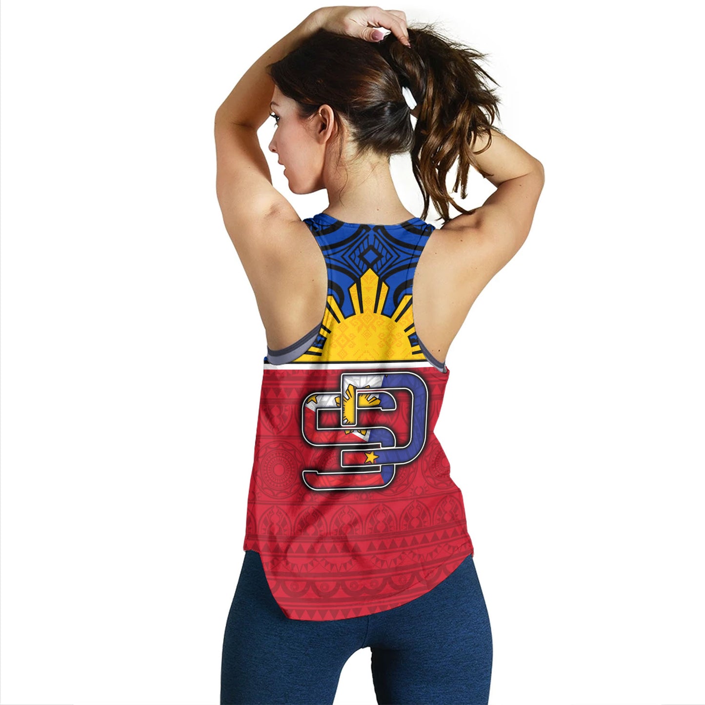 Philippines Filipinos Custom Personalised Women Tank San Diego Tribal Patterns Style