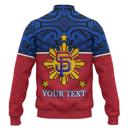 Philippines Filipinos Custom Personalised Baseball Jacket San Francisco Tribal Patterns Style