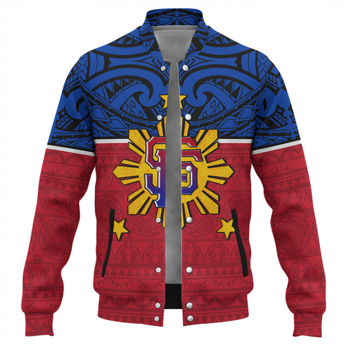 Philippines Filipinos Custom Personalised Baseball Jacket San Francisco Tribal Patterns Style