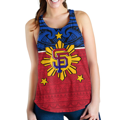 Philippines Filipinos Custom Personalised Women Tank San Diego Tribal Patterns Style