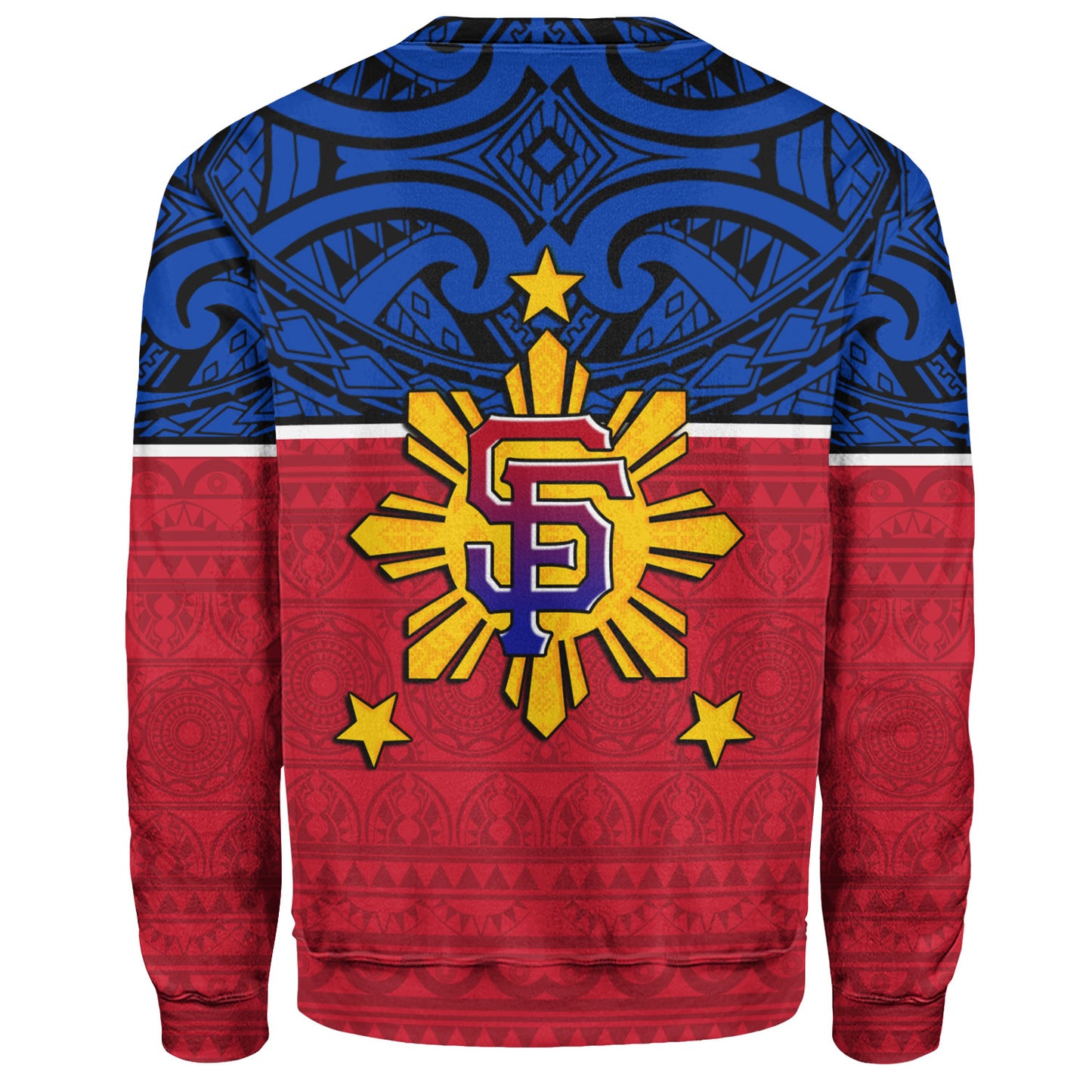 Philippines Filipinos Custom Personalised Sweatshirt San Francisco Tribal Patterns Style