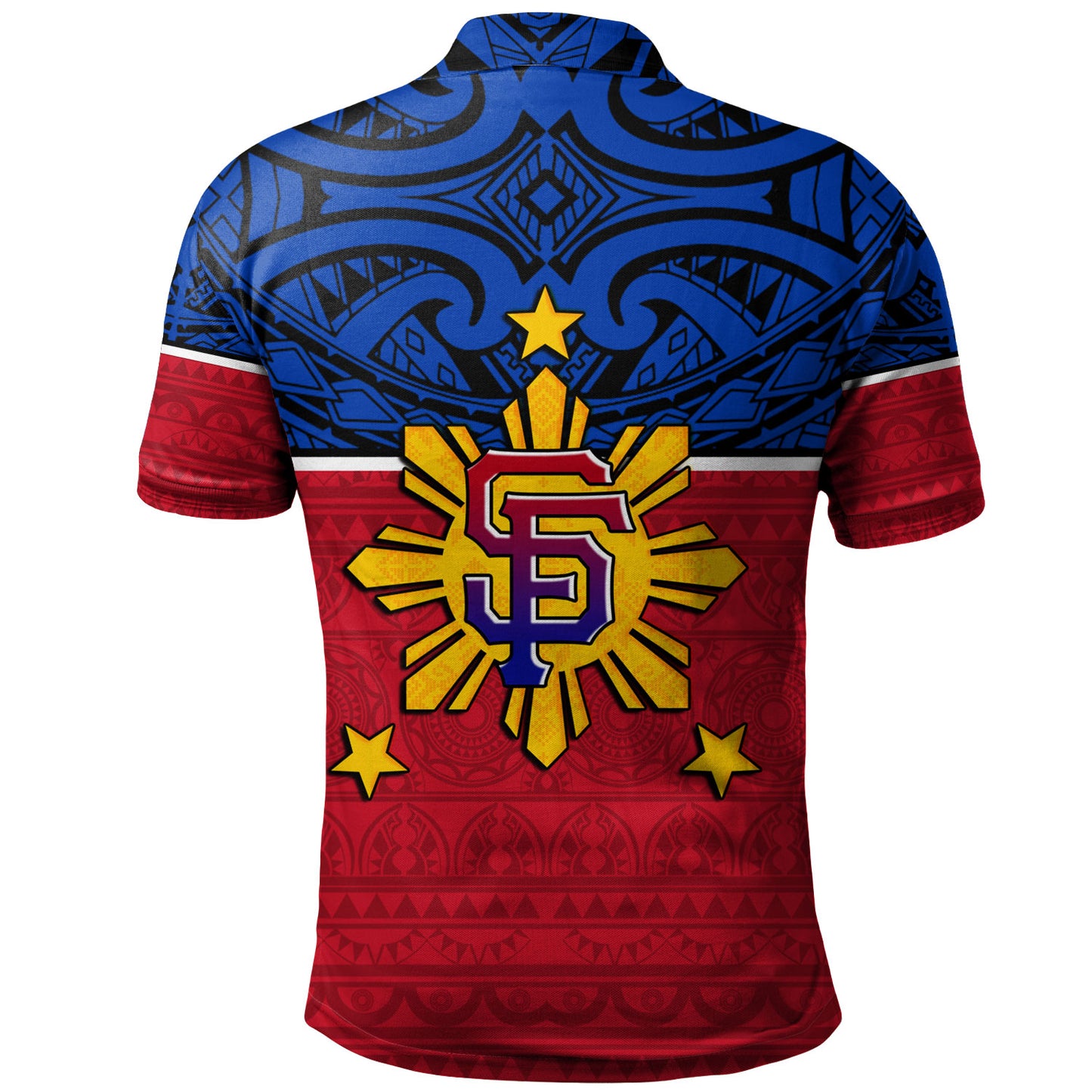 Philippines Filipinos Custom Personalised Polo Shirt San Francisco Tribal Patterns Style