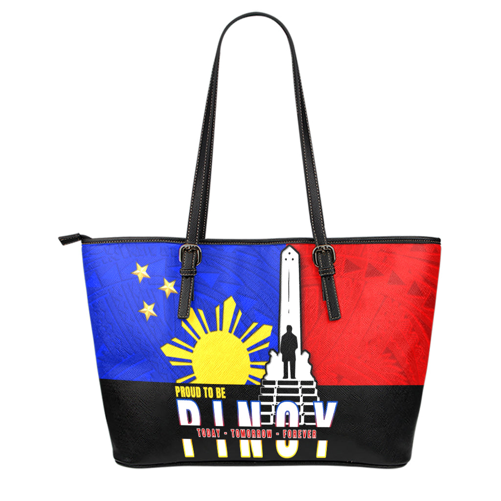 Philippines Filipinos Leather Tote Proud To Be Pinoy Rizal Park