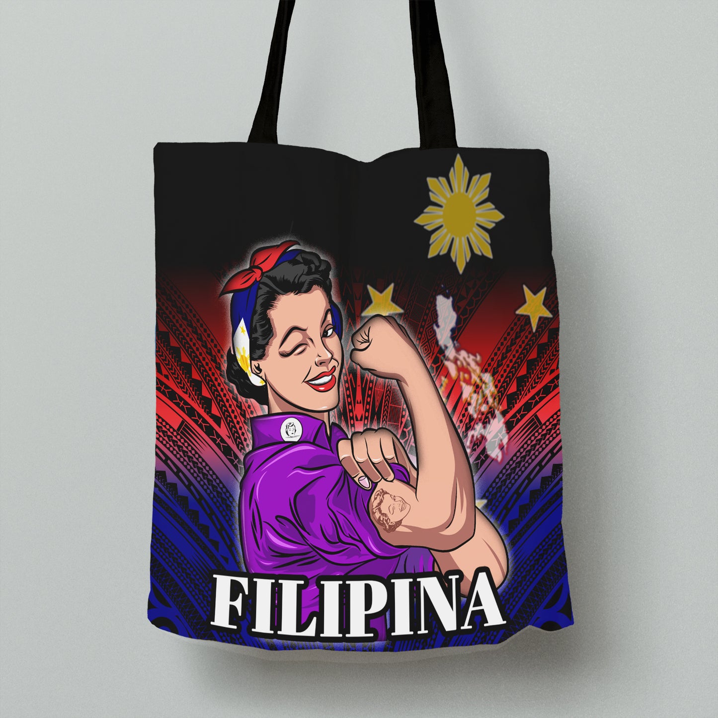 Philippines Filipino Proud Filipina Style Tote Bags