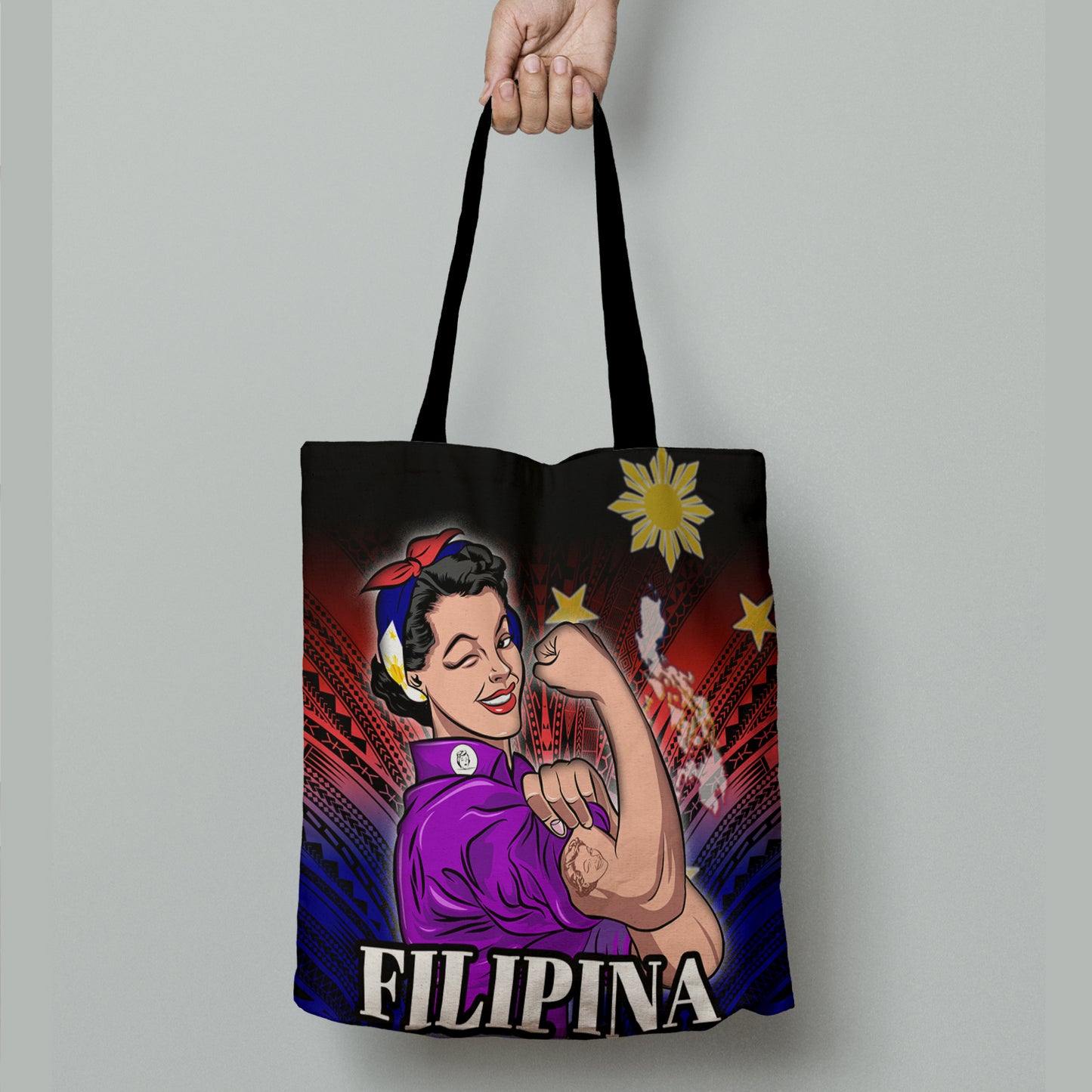 Philippines Filipino Proud Filipina Style Tote Bags