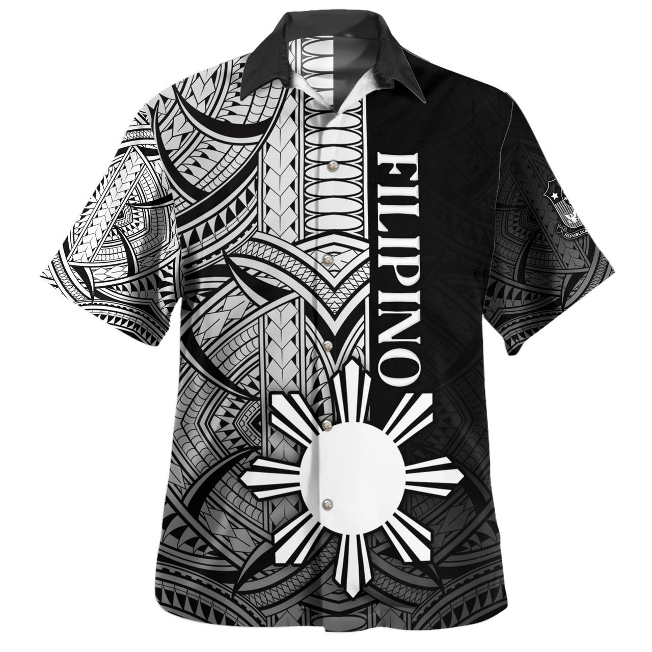 Philippines Filipinos Hawaiian Shirt Cool Filipino Tribal Tatau Style
