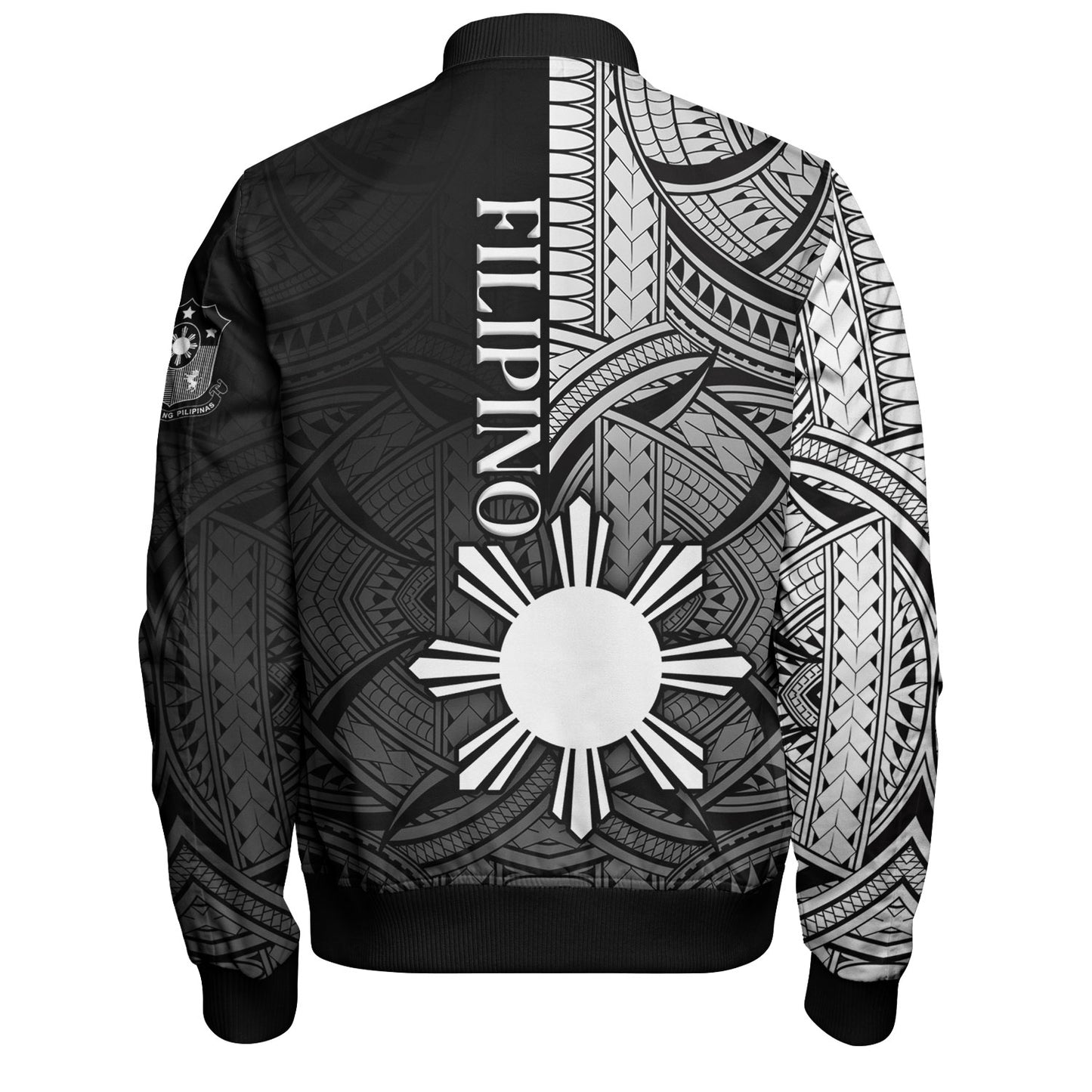 Philippines Filipinos Bomber Jacket Cool Filipino Tribal Tatau Style