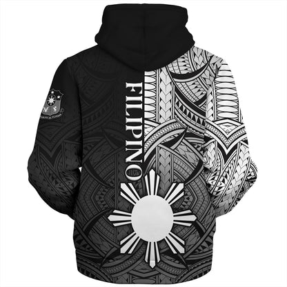 Philippines Filipinos Sherpa Hoodie Cool Filipino Tribal Tatau Style
