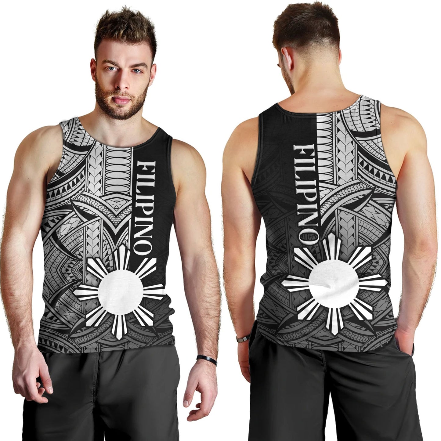 Philippines Filipinos Tank Top Cool Filipino Tribal Tatau Style