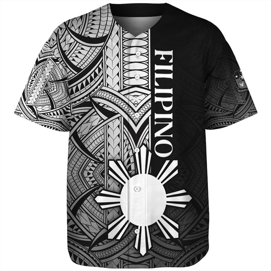 Philippines Filipinos Baseball Shirt Cool Filipino Tribal Tatau Style