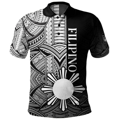 Philippines Filipinos Polo Shirt Cool Filipino Tribal Tatau Style